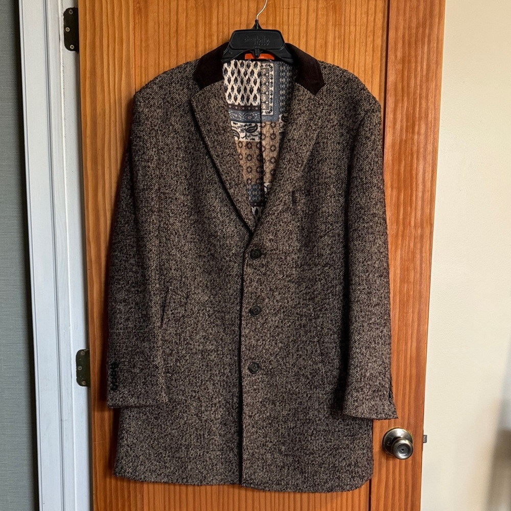 Tallia Brown Wool Blend Coat